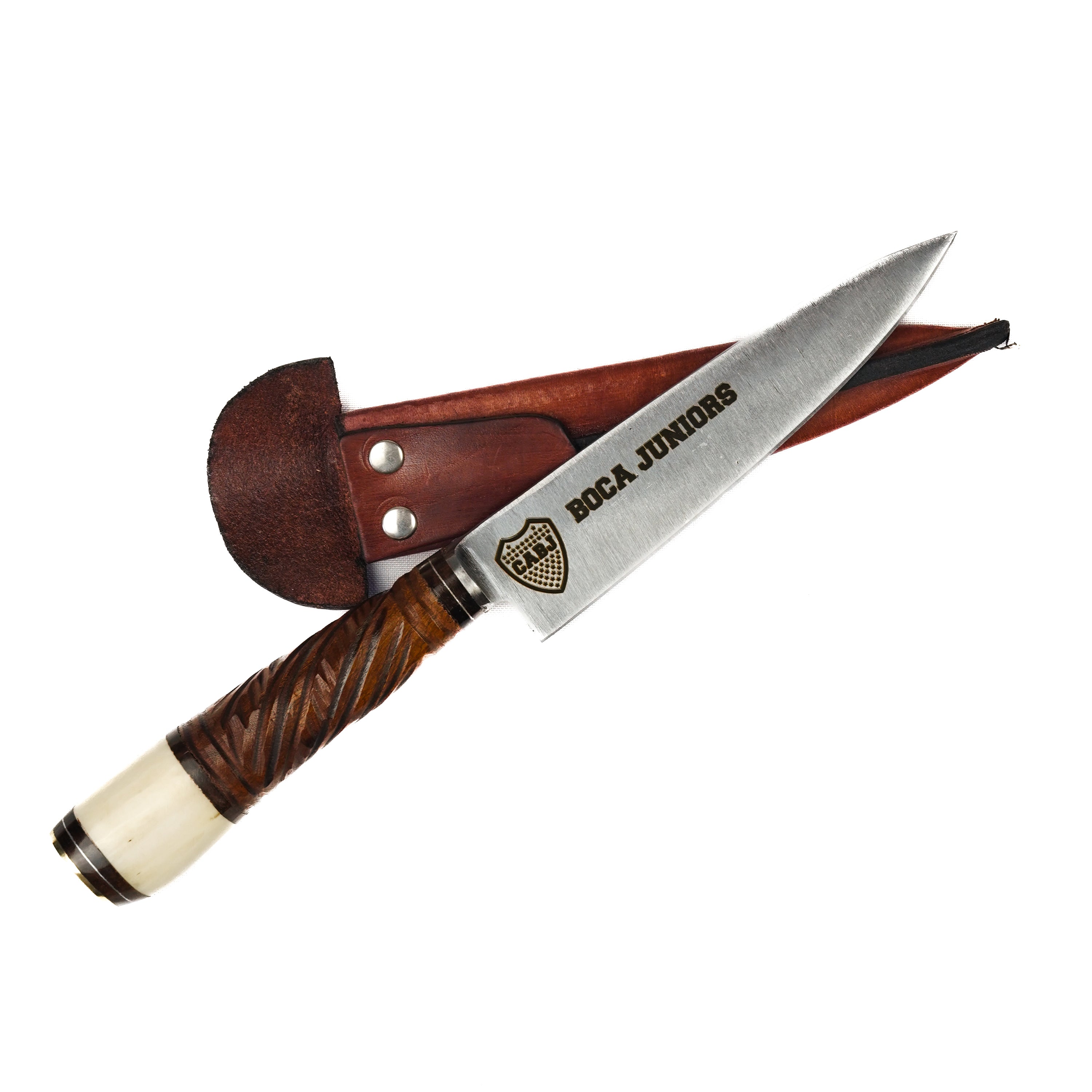 Combo 3 de abril de 1905 + Tabla de asado personalizado + Cuchillo de Boca Jrs