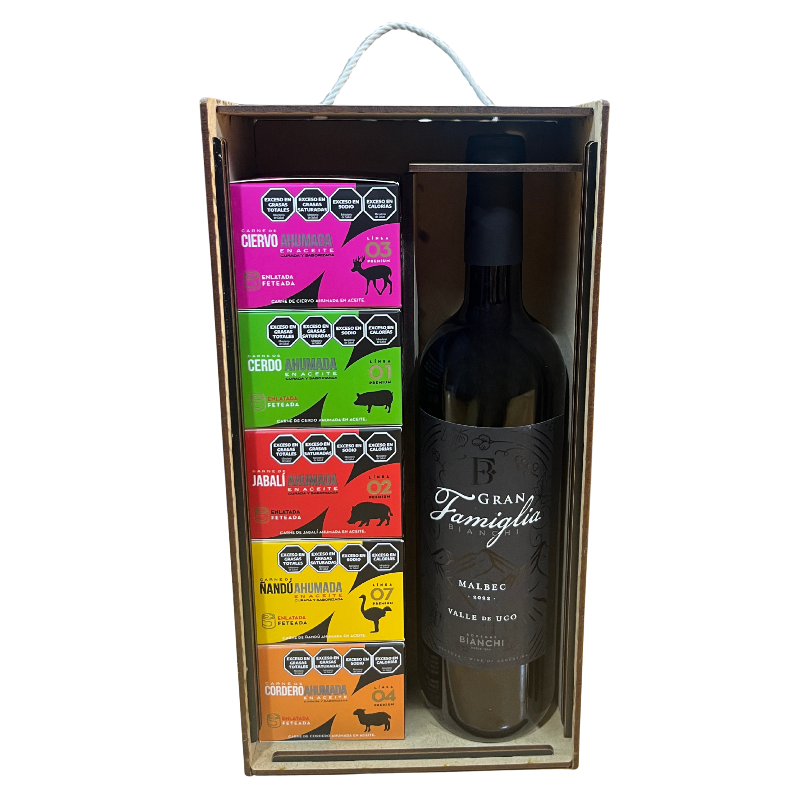 Gran Famiglia Malbec+ Estuche de 5 latas Secretos del Monte