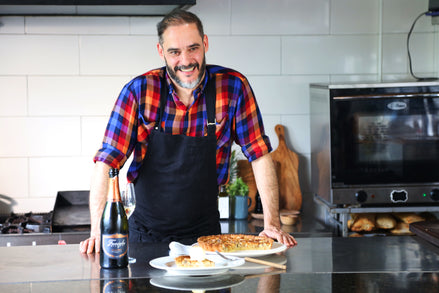 Receta: Tarta tibia de banana por Fernando Mayoral #MaridajeBianchi